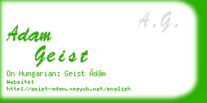 adam geist business card